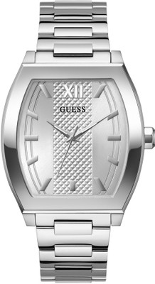 GUESS GW0705G1 Punctual Silver Tone Rectangle Dial Analog Watch  - For Men