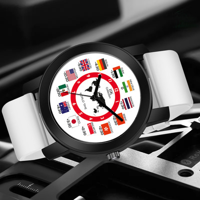 IIK Collection IIK-992M1 Silicon Strap Watch for Men Round Dial with Adjustable Flexible Silicon Strap Analog Watch  - For Men