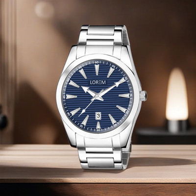 LOREM LR149 Blue Dial Date Function Casual-Formal Premium Collection Analog Watch  - For Men