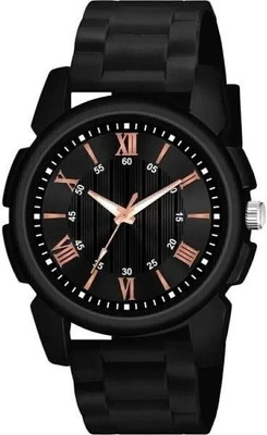 SHURAI NEW 331 BLACK Every day wear Black Dial with Stainless Steel Strap -Bracelet Watch Analog Watch  - For Men