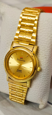 Le Le Watches for men goldan color waterproof round analog wrist watches Analog Watch  - For Men