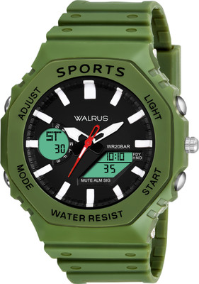 Walrus g Watch For Menital WWalrus Black Analog Dirist Sports IV Analog-Digital Watch  - For Men