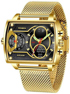 OVERFLY OVERFLY FOXBOX Dual Time Cronograph Luxury Analog Watch  - For Men