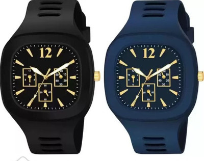RealBuff Realbuff Style Miller Combo Classy Square Analog watch Combo of 2 Sports Collection Watches Analog Watch Analog Watch  - For Boys & Girls