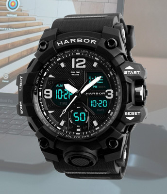 Harbor 1327 Black Sports Vibe Trending H1327 Model Analog-Digital Watch  - For Men