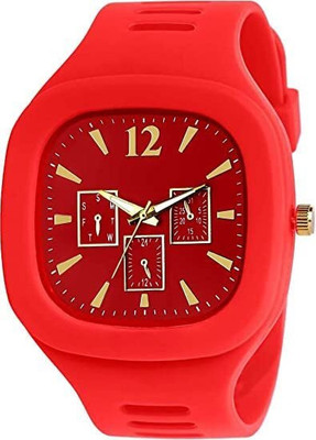 Fash Sports Watch Men Watches Boys Watches Wrist Watches for Men or Boys Silicone Square Dial Analogue Miller Watch Analog Watch  - For Boys & Girls