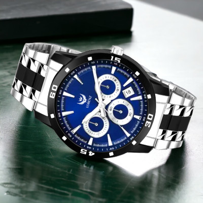 LORENZ MK-3067K Lorenz Two Tone Chain & Blue dial Watch for Men | Watch for Boys | 3067K Analog Watch  - For Men