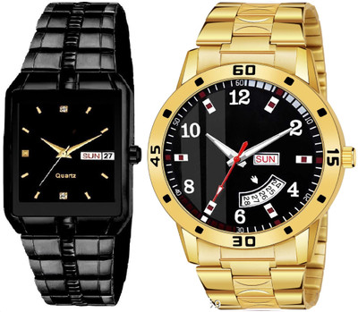 Caihong Black-Case-Gold-7 Analog Watch  - For Men