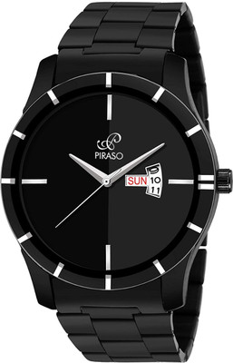 PIRASO D&D 11-605 BLACK CHAIN PIRASO Analogue Men's Watch Vills Black Dial And Day And Date Display Watch Analog Watch  - For Boys