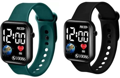 KIMY Kids' sports watch: good quality silicone LED digital display The most recent and cutting-edge design for a black LED display. Digital Watch  - For Boys & Girls