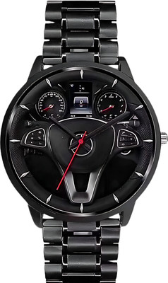 JollyBilly Mercedes-Benz Edition Red Mercedes-Benz Steering Wheel Inspired Dial Analog Watch  - For Men