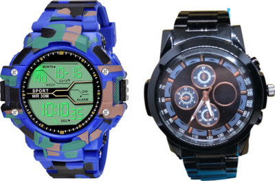 Brostin Collage Choice Analog-Digital Men's Combo Watches Analog-Digital Watch  - For Men
