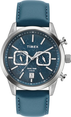 TIMEX Chronograph Dual Time Dark Blue Dial Analog Watch  - For Men