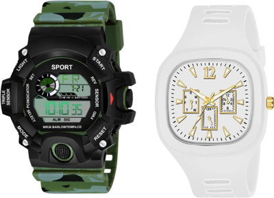 Brostin New Trendy Look Analog-Digital Men's Combo Watches Analog-Digital Watch  - For Men