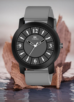 IIK Collection IIK-980M1 Watch for Men Round Numerical Dial With Adjustable Flexible Silicon Strap Analog Watch  - For Men