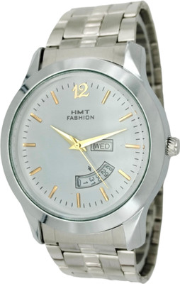 Hmt Fashion Analog White Dial Watch Stainless Steel Chain Watch for Men Analog Watch  - For Men
