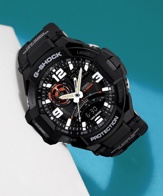 CASIO GA-1000-1ADR G-SHOCK GA-1000-1ADR Black Dial Resin Strap Analog-Digital Watch  - For Men