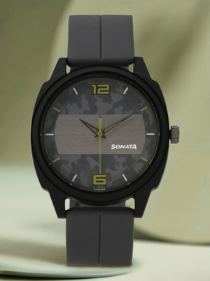 SONATA 77086PP11W - SDM358 - SONATA CAMO Camo Analog Watch  - For Men