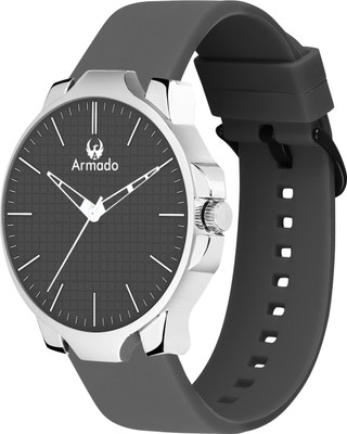 ARMADO AR-MH-1381432-Charcoal Black Stylish Charcoal Black Analog Men's And Boys Watch With Stylish Strap Analog Watch  - For Boys