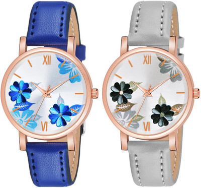 MAHAKAPI 61 FLOWER 3 COMBO Floral Flower Designed Fast Selling Wrist Analog Watch  - For Women