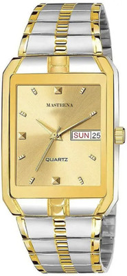 LEATHERTONE Classic Leathertone Wrist Classic Series Mesh Chain Stainless Steel Square Quartz Analog Watch  - For Men