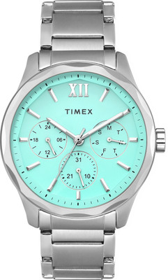 TIMEX TW0TG7639 Tiffany Blue Round Dial Quartz Analog Watch  - For Men