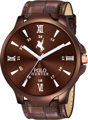 POLO HUNTER PH-6501-BROWN Unique Style Analog Watch  - For Men