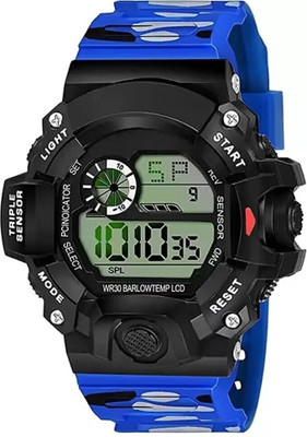 RareEagle Shockproof Multi-Functional Automatic Full Black Watch For Boys Digital Watch  - For Boys & Girls