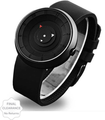 McLarenquartz Design Black PU Strap Watch Analog Watch  - For Boys
