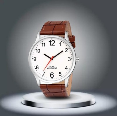 womenue Fashion TW Brown White SLIM Analog Watch  - For Men