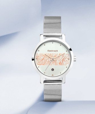 Fastrack Animal Print Analog Watch  - For Women