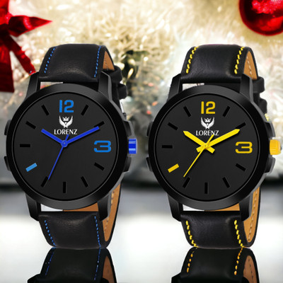 LORENZ MK-6263W Lorenz 2 Analog Watches Combo for Men | Watch for Boys | 6263W Analog Watch  - For Men