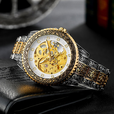 Olmeca Treasured Object d'art Artistic Value Classic Skeleton Evocative In Period Style Analog Watch  - For Women