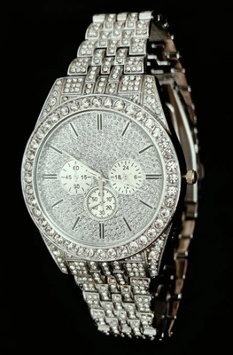 IK Collection Daimond Analog Watch  - For Men & Women