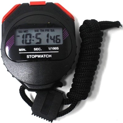 Justakeit Stopwatch with Alarm Handheld LCD Digital Professional Timer Sports Watch NA Digital Watch  - For Men & Women