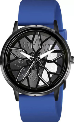 Glowme Gyro Wheel Car Wheel Analog Watch  - For Men