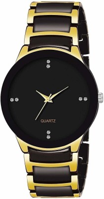 SUBERA iik black & golden Analog Watch  - For Men