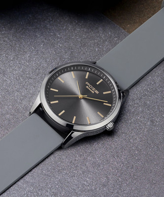 SONATA Poze Men Analog Black Dial Grey Strap Analog Watch  - For Men