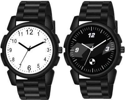 SUBERA Couple Combo Rubber strap 2 combo watch Analog Watch  - For Men
