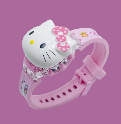 SHREESHAYAMTRADER Hello Kitty Watch For Grils Digital Watch  - For Girls