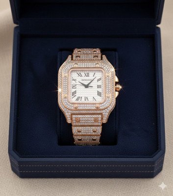 LOOFTRADER WW71 Diamond Accent Square Watch Analog Watch  - For Men & Women