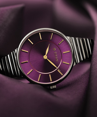 Titan Purple Mainline Ph1 Analog Watch  - For Women