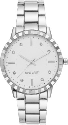 NINE WEST NW-2283SVSV White Dial Analog Watch  - For Women