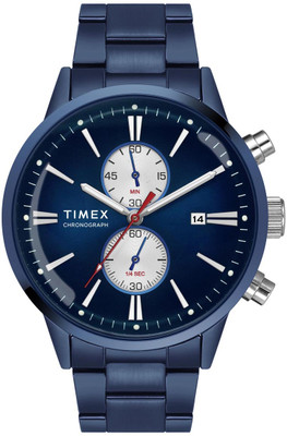 TIMEX TWEG19934 Blue Round Dial Chronograph Quartz Analog Watch  - For Men