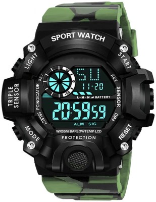 REDUX DG-102 A Digital Watch with Square LED Shockproof Multi-Functional Waterproof Digital Watch  - For Boys & Girls