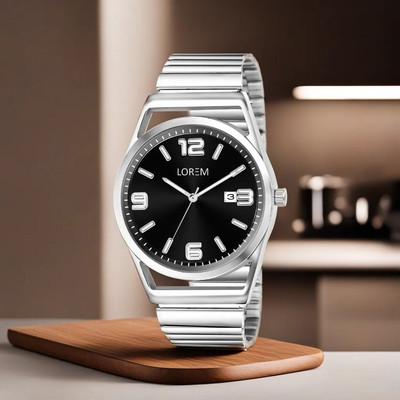 LOREM LR153 Black Dial Date Function Casual-Formal Premium Collection Analog Watch  - For Men