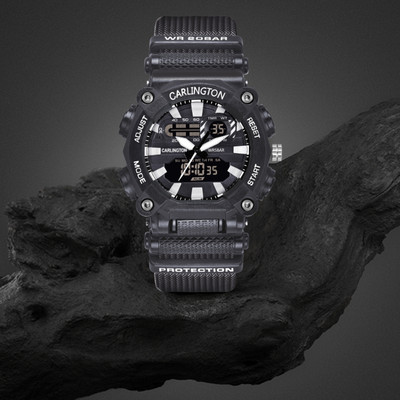 Carlington CT 3311 Black Endurance Series Analog-Digital Watch  - For Men