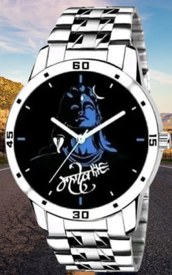 HC HARMI CREATIVE Analogue Men Boys Designer Mahadev Dial Chain Watch For Men Boys Mahadev Mens Analog Watch - For Men Analog Watch Stainless Steel Watch For Boy Analog Watch  - For Men