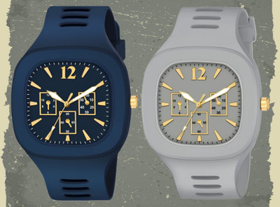 HALA MILLER COMBO Stylish Premium Quality Men Watch Square Dial Wrist Sports Watch with Pack of 2 Analog Watch  - For Men