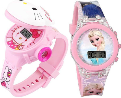 Napp mall firozens_helloKittycover New Trandy Digital Watch Digital Watch  - For Girls